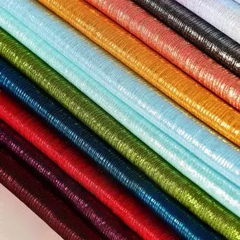 Металлическая штамповка серебристая блестящая ткань высокая эластичная яркая шелковистая ткань для самостоятельного шитья платье танцевальная сценическая одежда для выступлений 100X148cm