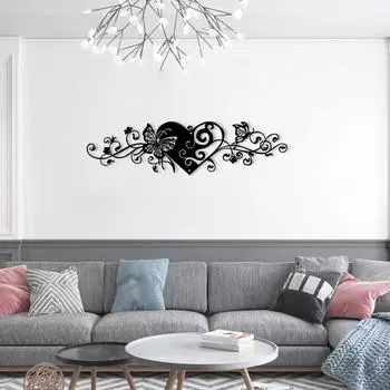 Металлическая скульптура бабочки для украшения стены, висящая в различных With Heart