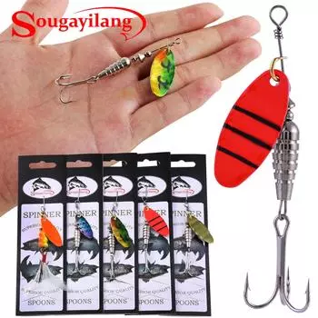 Рыболовная приманка с тройным крючком, 1шт красный