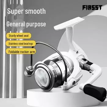 Металлическая спиннинговая катушка для ловли на дальние расстояния, идеально подходит для подводной и морской рыбалки 200 type