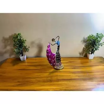 Металлическая статуэтка танцующей раджастханской леди, экспонат, настольные декоративные элементы, декоративные элементы для дома, антикварные подарочные изделия, винтажный экспонат