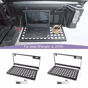Металлическая стойка для хранения багажа багажника, складная полка для Jeep Wrangler JL 2018 Up, автомобильные аксессуары чёрный