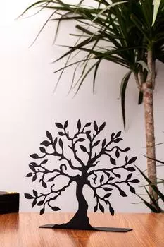 Металлическая столешница Muyika, декоративный предмет и фигурка дерева Bbl-m