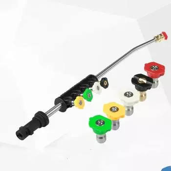 Металлическая струйная насадка для распыления воды, насадка для мойки высокого давления Karcher серии K с 5 насадками K2 K3 K4 K5 K6 чёрный