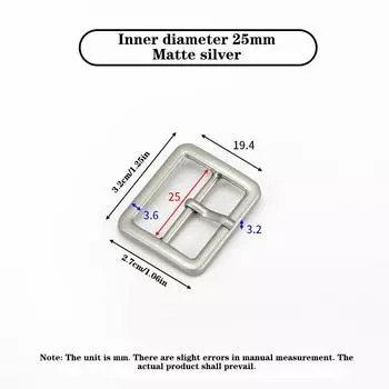 Металлическая третья шестерня с игольчатой пряжкой для ремня, женская и мужская одежда, дизайн, половинная пряжка, багажная одежда, пряжка, аксессуары 25mm