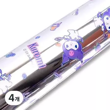 Металлическая упаковочная бумага Sanrio, серебро Куроми, 4 шт.