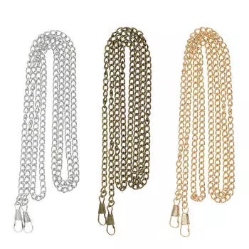 Металлическая узкая сумка с цепочкой, замена ремешка для сумки, сумка через плечо, сумка через плечо, 120 см серебряный