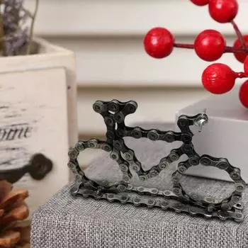 Металлическая велосипедная цепь, украшение, ретро-железный велосипед, модель велосипедной цепи, стол, книжная полка, декор