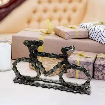 Металлическая велосипедная цепь, украшение, ретро-железный велосипед, модель велосипедной цепи, стол, книжная полка, декор