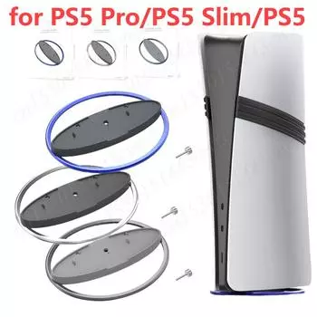 Металлическая вертикальная подставка для PS5 Pro/PS5 Slim/PS5 Holder, кронштейн для основания консоли, противоскользящий держатель для игровой консоли Playstation 5 серый