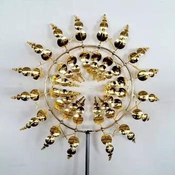 Металлическая ветряная мельница 3D ветровая кинетическая скульптура ветровая вертушка кинетическая металлическая ветровая вертушка открытый садовый декор поставки