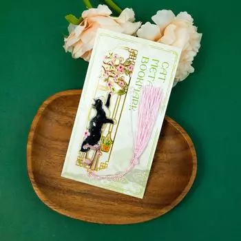 Металлическая закладка для книг Cat Cute Pet Cat Hollow Creative Guochao Merchandise Small Fresh Cute Metal Bookmark Suvenir