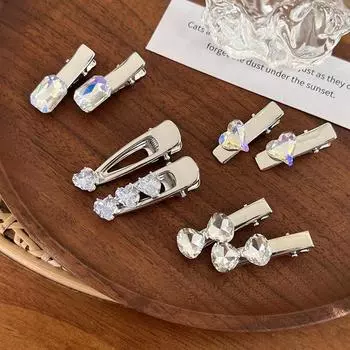 Металлическая заколка для волос Sweet Cool Cold Wind Заколка в виде утконоса новая модная нишевая индивидуальная боковая заколка серебряная заколка для волос красный