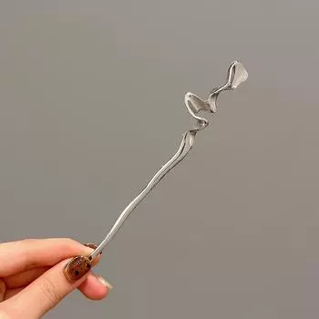 Металлическая заколка для волос в форме полумесяца, шпилька для волос в виде ветки, вилка для волос, классические китайские аксессуары для волос ханьфу для девочек, ювелирные украшения для волос для вечеринки