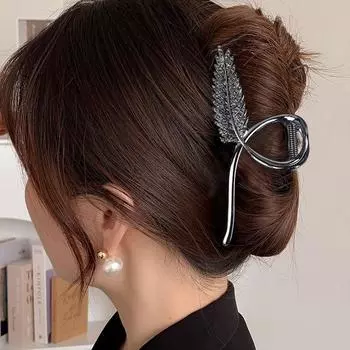 Металлическая заколка для волос в виде пшеничных ушей