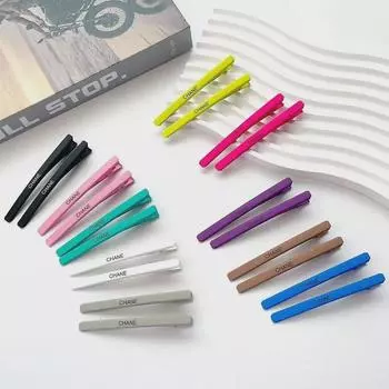 Металлическая заколка для волос Xiaoxiang Side Bangs - высококачественный аксессуар для лба и волос зелёный