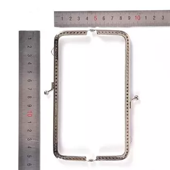 Металлическая застёжка для сумки или кошелька 15CM серебряный