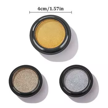 Металлическая зеркальная пудра Металлические блестки для ногтей Золото Шампанское Серебряный гель-лак Хромированная пыль Маникюр DIY Украшение из хлопьев шампанского
