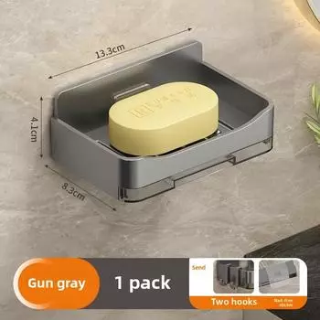 Металлическая железная мыльница без сверления мыльница для ванной комнаты со сливом воды настенный мыльница органайзер аксессуары для ванной комнаты