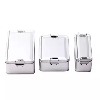 Металлическая жестяная коробка серебристо-черного цвета, откидная, для хранения инструментов, денег, монет, конфет, ключей, визиток, коробка с крышкой, жестяная коробка для еды