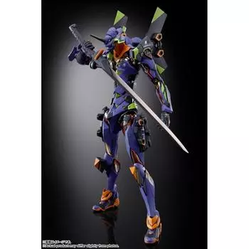 МЕТАЛЛИЧЕСКАЯ СБОРКА Evangelion Unit 01 - ОГРАНИЧЕННЫЙ ВЫПУСК В МАГАЗИНЕ - Приблизительно 220 мм литая и окрашенная подвижная фигурка из АБС и ПВХ