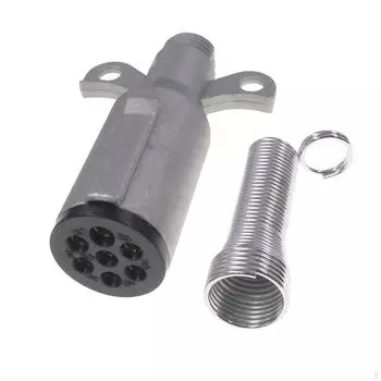 МЕТАЛЛИЧЕСКАЯ ВИЛКА 7-контактная розетка прицепа-фургона