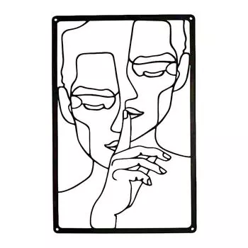 Металлические абстрактные мужские настенные художественные работы, подвески, декор, украшения для дома для учебы, гостиной, спальни, столовой, офиса