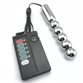 Металлические анальные шарики Электрошоковая мастурбационная палочка Секс-продукт Импульсная физиотерапия Парный флирт Взрослый секс-продукт Игрушки Bulb Shape