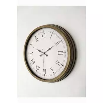 Металлические антикварные настенные часы в стиле ретро 40 см
