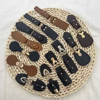 Металлические аксессуары одежды для ремней пальто, декоративных кожаных аксессуаров 13cm