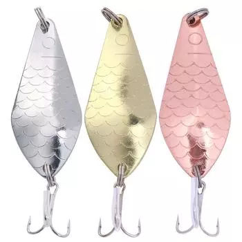 Металлические блесны Vib Leech, приманки-ложки, 7 см-20 г, рыболовная приманка, твердые приманки, блестки, шумовая пайетка, искусственная приманка с тройным крючком
