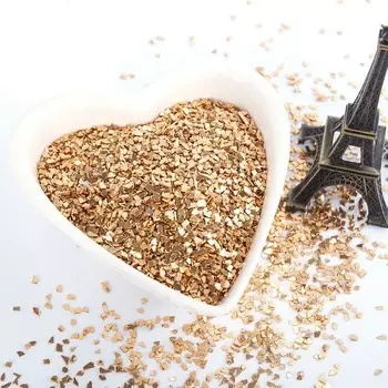 Металлические блестки для ногтей, украшения, украшения, фрагменты ногтей, плоские пластины, нерегулярные, специальной формы 3-6mm 50g