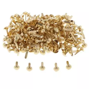 Металлические брадсы для творчества 5.5x11mm Golden