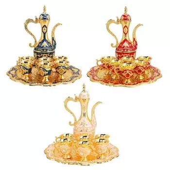 Металлические чашки для питья вина, фляжка, набор в русском стиле, домашний художественный ремесла, свадебный подарок White and Pink