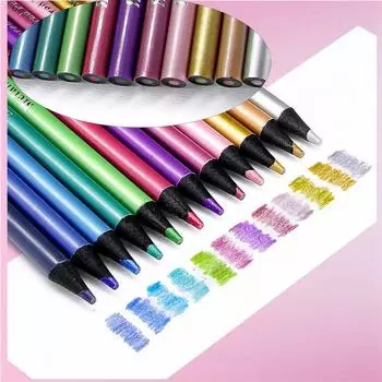 Металлические цветные карандаши для рисования, карандаши 12 цветов, карандаш для рисования, художественные принадлежности, цветная живопись 17.5cm