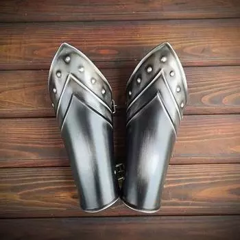 Металлические доспехи викингов, варварский косплей, костюм наручей викингов, фэнтезийная защита рук, средневековые стальные наручи, доспехи лерпа