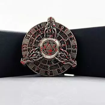 Металлические игральные кости DND 7-в-1 с гироскопом для пальцев, многогранник, Dungeons and Dragons Mini Edition, поворотный стол, группа для бега COC