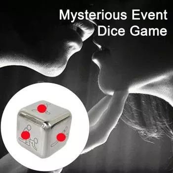 Металлические игральные кости, романтические кости для свидания, ночи, игры в кости, забавная игра для пар, игра в кости, игрушка на День святого Валентина, годовщина B