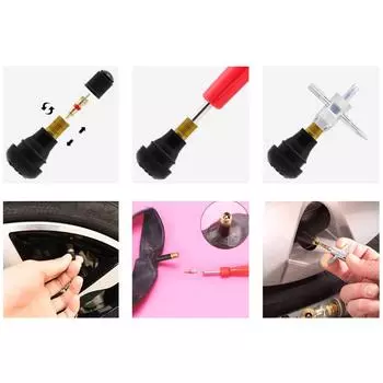 Металлические инструменты для ремонта шин Быстрый и надежный инструмент для снятия камер Установщик Универсальные наборы для снятия автомобильных шин Прочный инструмент для ремонта колес 15