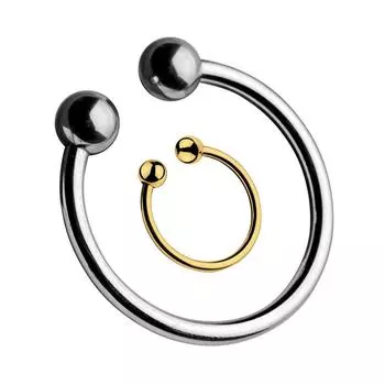 Металлические кольца для пениса из нержавеющей стали, стимуляция головки, мужской корректор крайней плоти, сопротивление, секс-игрушки для мужчин, задержка эякуляции 32 mm