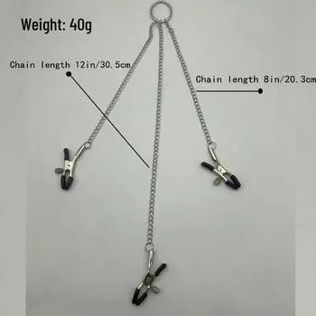 Металлические колокольчики-зажимы для сосков для пар - Альтернативные игрушки для взрослых для прелюдии