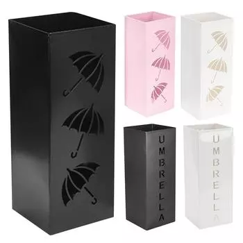 Металлические квадратные водонепроницаемые подставки для зонтов с покрытием, держатель для стойки для зонтов, дождевик C