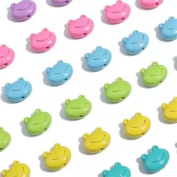 Металлические милые лягушки-бусины-разделители для самостоятельного изготовления ювелирных изделий, браслетов, ожерелий, подвесок жёлтый