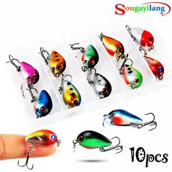 Металлические мини-крючки для ловли гольяна, наживка, 10 шт./упак., 2,8 см, 1,6 г, 10 цветов, зимние крючки для подледной рыбалки, джиг-приманка 10pcs