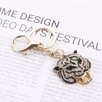 Металлические мужские украшения, подвеска в виде животного, брелок в виде головы леопарда, брелок для ключей от машины, брелок в виде головы леопарда Leopard Head