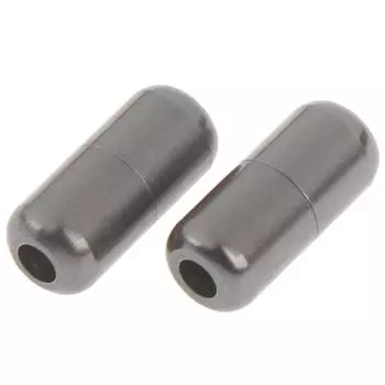 Металлические наконечники на шнурки чёрный