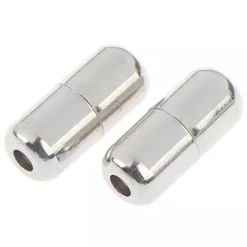 Металлические наконечники на шнурки серебряный