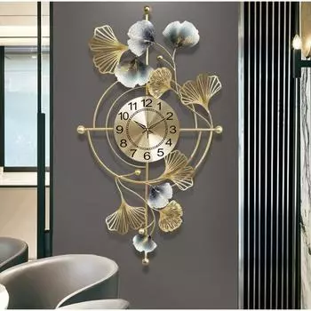 Металлические настенные часы для гостиной Дизайнерские Большие Уникальные Часы для Стены Антикварные Ручной работы Настенные часы