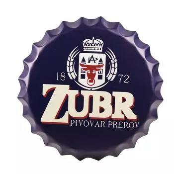 Металлические настенные таблички с крышками от бутылок - 14X14 дюймов - Вывеска пивного бренда 1872 | Металлическая настенная подвеска в виде крышки от бутылки для дома, фермерского дома, бара и кафе