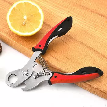 Металлические ножницы для резки хвоста улиток, щипцы для морепродуктов, 5,8 дюйма, удаление кухонных принадлежностей красный